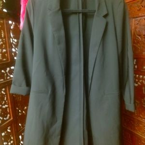 Have...black long jacket blazer sz M